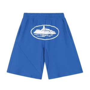 Corteiz-Alcatraz-Classic-Shorts-BLUE-White
